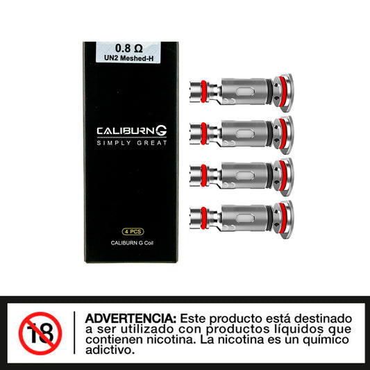 UWELL CALIBURN G SERIES - RESISTENCIA (4 UNIDADES)