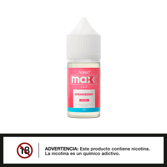 NAKED 100 MAX SALT - FRESA HELADA 30ML